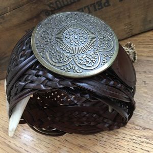 New York & Company Leather Belt - boho buckle